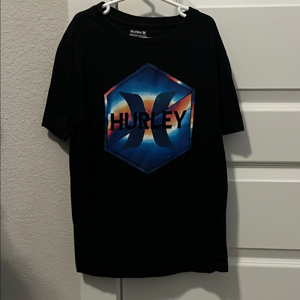 Hurley Tee with Colorful Hexagon Logo